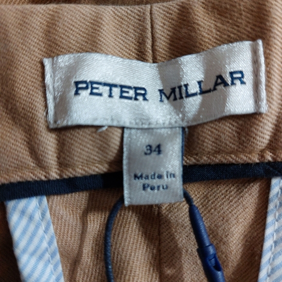 Peter Millar Crown Men's Pilot Twill Short Pima Cotton Classic-Fit NWT - Picture 7 of 14